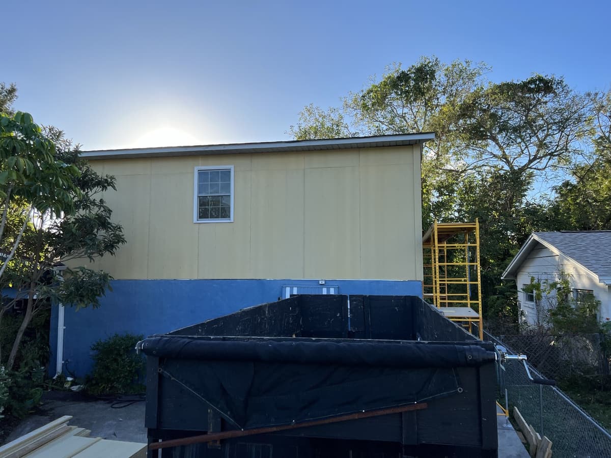 Real Karhan second-story addition in progress — Orlando area